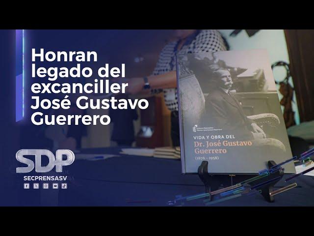 Gobierno de El Salvador honra la vida y el legado del excanciller José Gustavo Guerrero