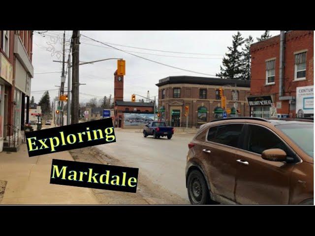 Walking Drive-through tour of Markdale #ontario