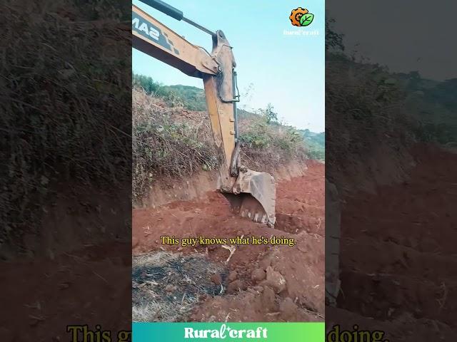 This Guy's Excavator Skills are on Point! #excavator #construction #skills