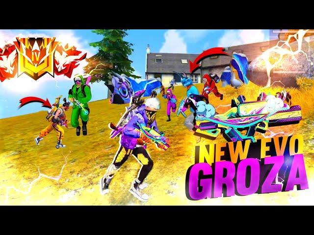 FREEFIRE  New Evo Groza Gameplay  Solo vs Squad Gameplay | GARENA FREE FIRE MAX | HAKSON OFFICIAL|