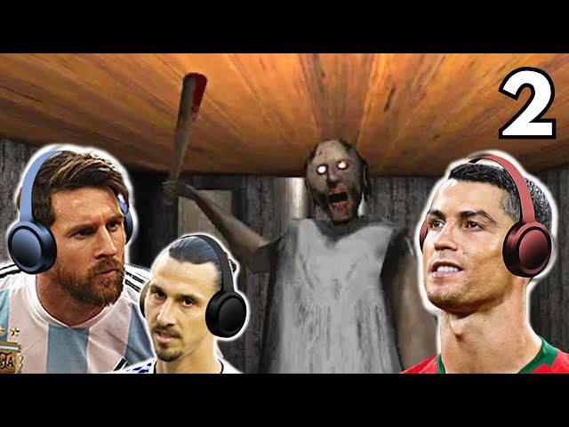 Messi & Ronaldo play GRANNY with Zlatan & Maguire!