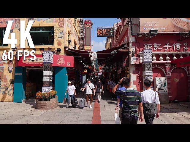 Walking in Taipa Village: Macau's Perfect Blend of Old and New | 4K 60FPS tour