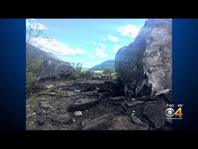 Southwestern Colorado Highway Closed For Massive Boulders