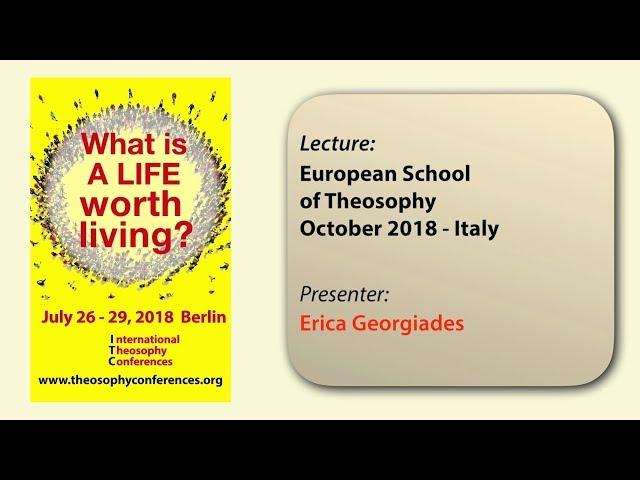 ITC2018-14: European School of Theosophy October 2018 - Italy