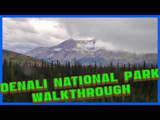 Exploring Denali National Park, visitor center, museum, and train in 4k