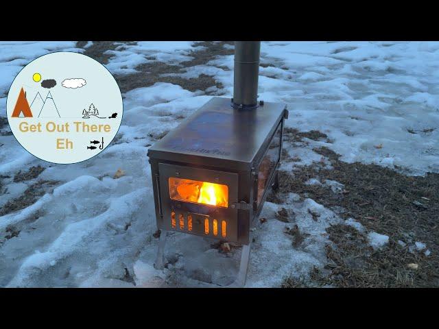 Affordable - Ultralight Titanium Wood Stove - Hot Tenting -FireHiking Full Setup and Review