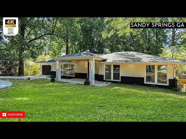 SEE INSIDE this Modernly Renovated Home For Sale in Sandy Springs GA