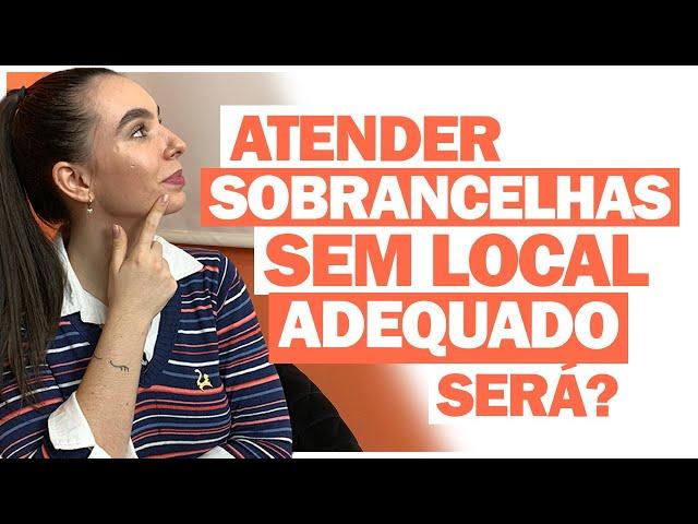 DA PRA TRABALHAR COM SOBRANCELHAS SEM TER LOCAL ADEQUADO? | Gabi Furoni