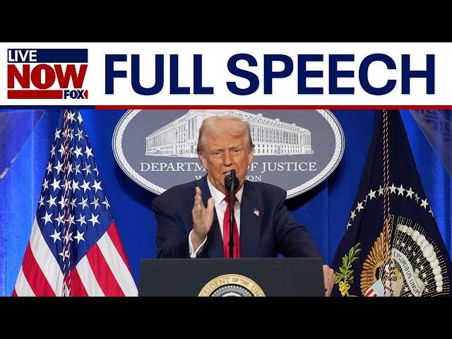 FULL REMARKS: President Trump speaks at the Justice Department