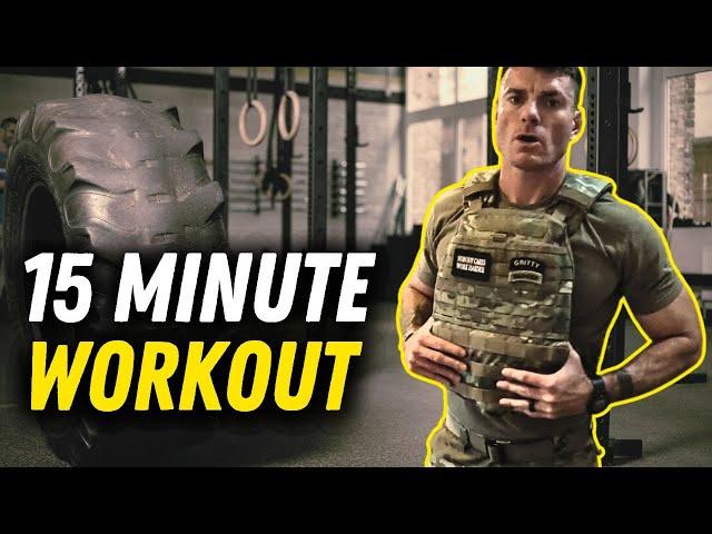 15 Minute Weighted Vest Workout Routine | Full Body