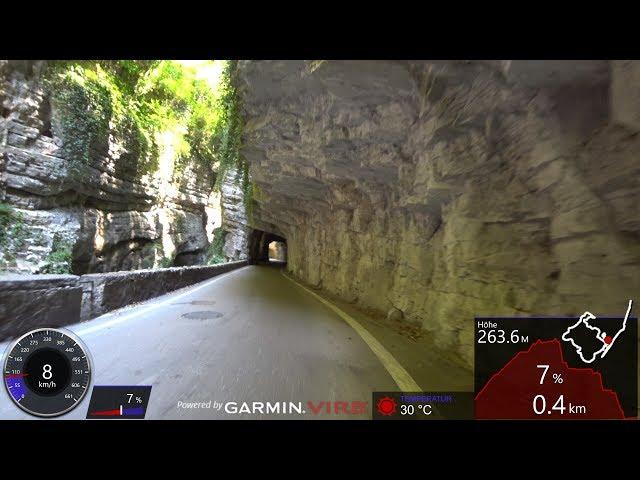 30 Minute Cycling Workout Brasa Canyon Italy Ultra HD Video Garmin