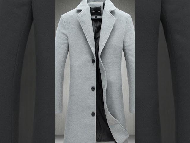 Men's Classic Woollen Crombie Coat #mensclothing #menswinterfashion #coat #coatstyle #men #clothing