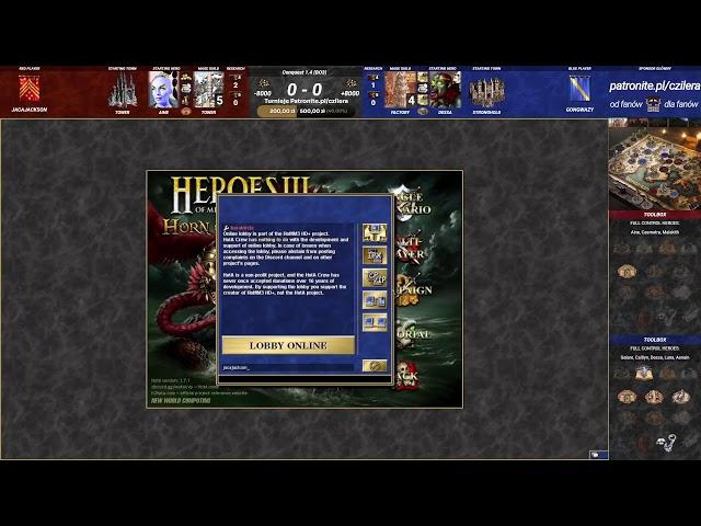 Heroes III Finał Clash of Factions - JacaJackson vs Gongwazy