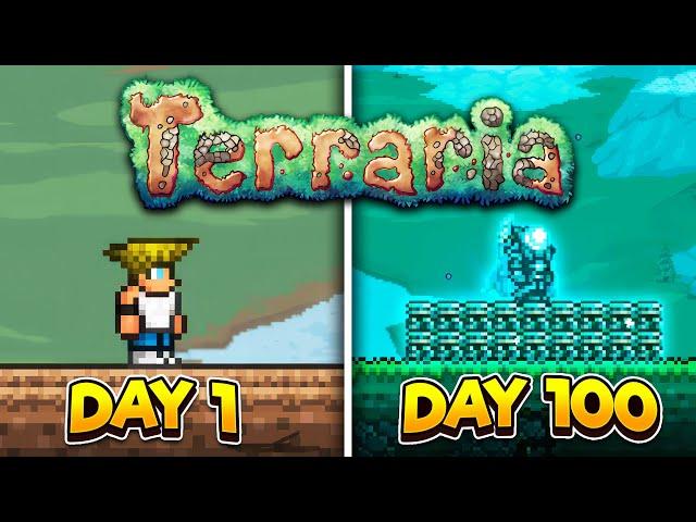 I Survived 100 Days As A Terraria Ranger! - Master Mode! FULL MOVIE