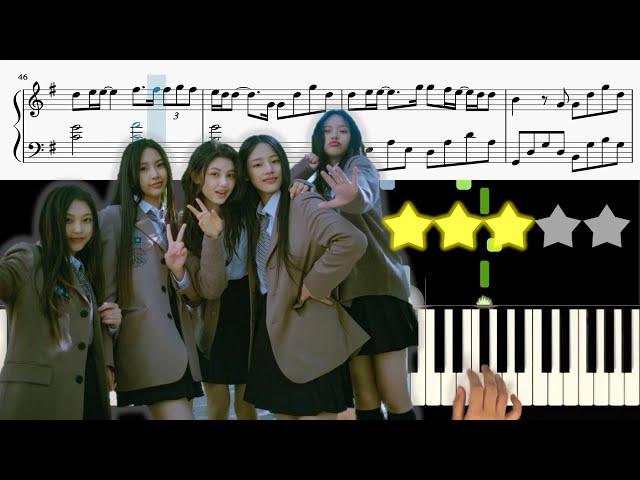 NewJeans - Ditto 《Piano Tutorial》 ⭐⭐⭐