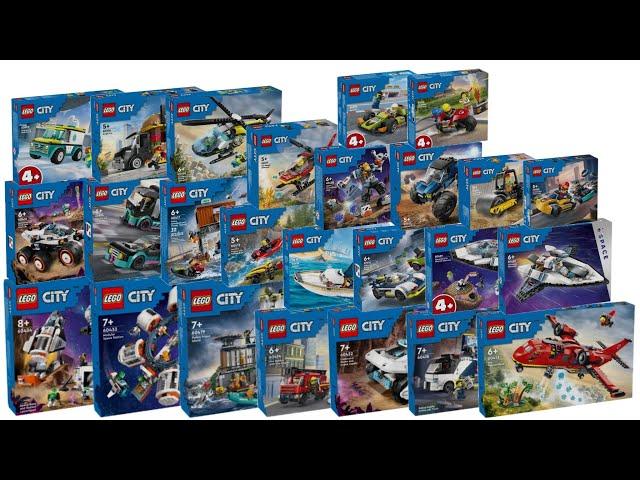 All LEGO City sets January 2024 Compilation/Collection Speed Build