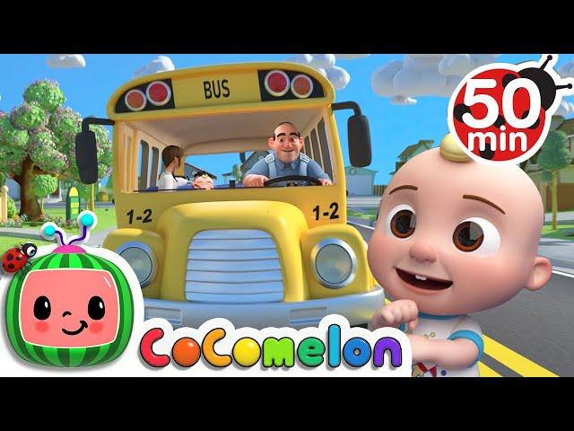 Wheels on the Bus (School Version)  + More Nursery Rhymes & Kids Songs - CoComelon