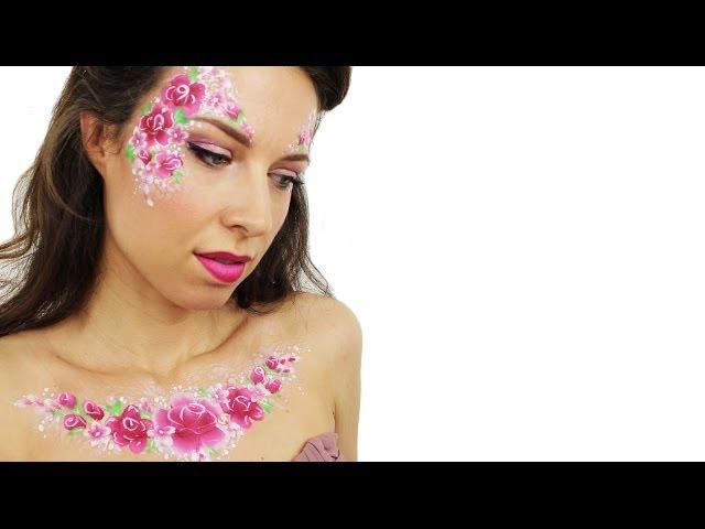 Valentine Rose Face Painting | Ashlea Henson