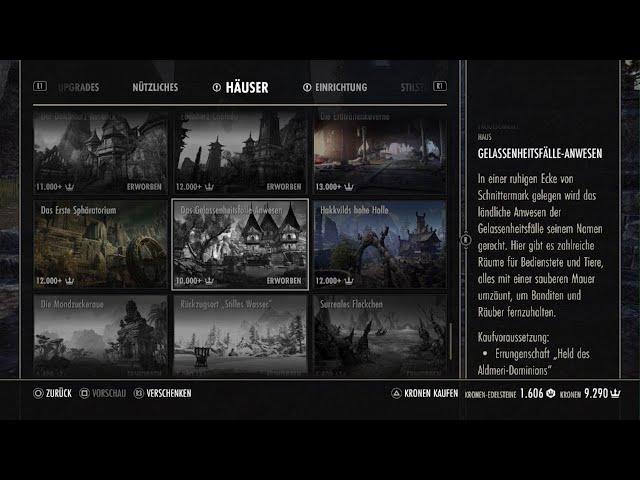 The Elder Scrolls Online(PS5): Housing Basisvideo 1, Häuser finden u. kaufen