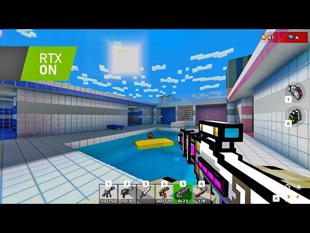 Pixel Gun 3D: PC Edition Ultra Graphics settings on all maps [RTX ON]