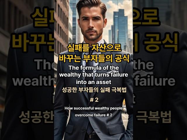 실패를 자산으로 만드는 사람들의 생각법 부자들의 실패 극복법 2편 people's way of thinking of turning failure into an asset