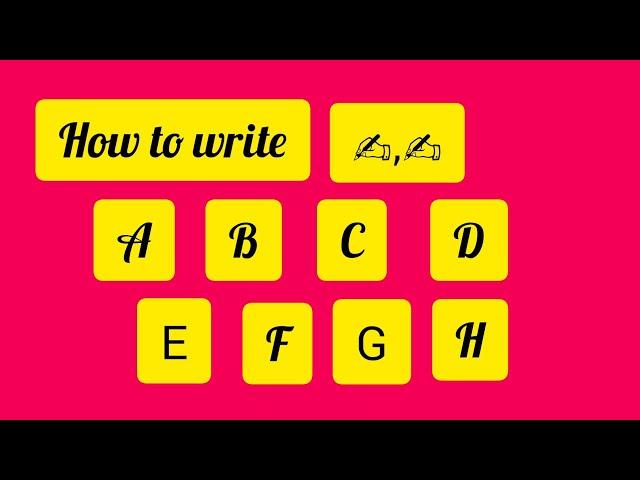 How to write english alphabets|How to write capital letters A,B,C,D,E,F,G.|writing practice for kids