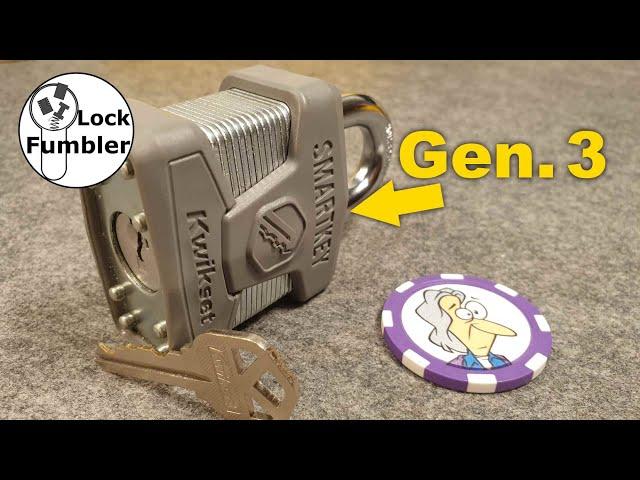 [115] Kwikset Smartkey Generation 3 Padlock, from Jon Lock picked by bypassing the sidebar!