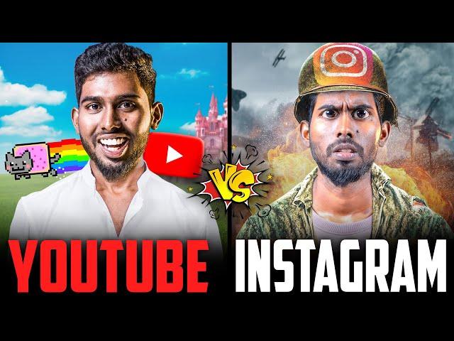 மனிதன் கேவலமான பிறவி  -  The Comment War   | YouTube vs Instagram 