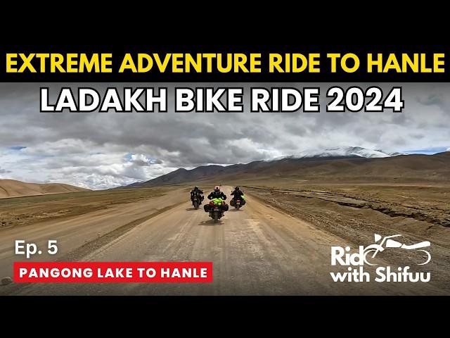 DAY 5 | Road To Hanle from Pangong Lake | Ladakh Bike Ride on Hunter 350