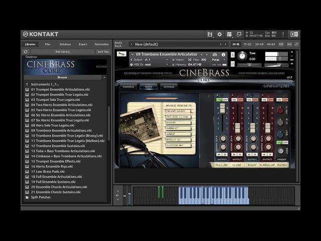 CineBrass CORE v1.7 Trombone Ensemble Legato