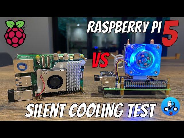 52Pi ice tower cooler VS official active cooler. Raspberry Pi 5