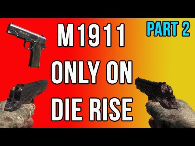 Black Ops 2 Zombies Challenge #35 M1911 Only on Die Rise (Part 2)