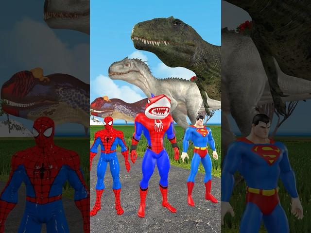 T-Rex Dinosaur Takes on Spider-Man in EPIC Battle! #dinosaur #dinosaurs #trex #spiderman