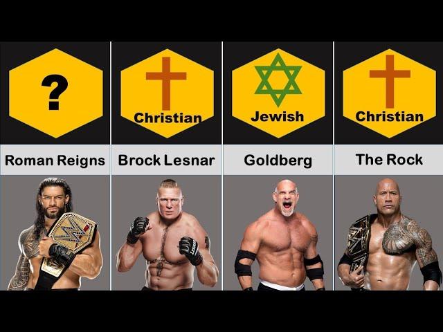 WWE wrestlers and their religion | wwe wrestlers religion | Data Face off |