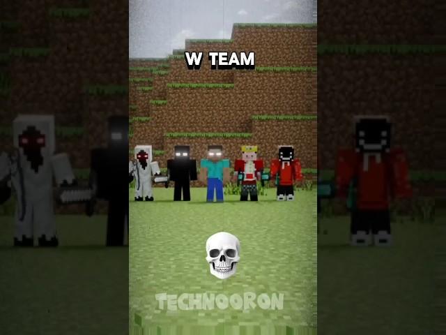 Youtuber Team Vs W Team  ( Hindi ) #shorts #minecraft #minecraft #animation #herobrine #sigma