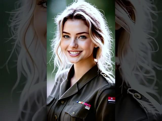 Beautiful Female Soldier Singing "KATYUSHA" #militarywoman