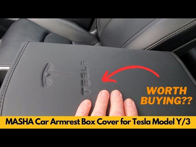 MASHA Car Armrest Box Cover for Tesla Model Y & Model 3 | Is it worth buying?