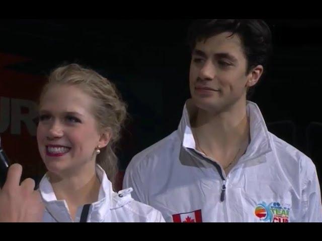 Team Challenge Cup 2016 Kaitlyn Weaver / Andrew Poje Interview after FD