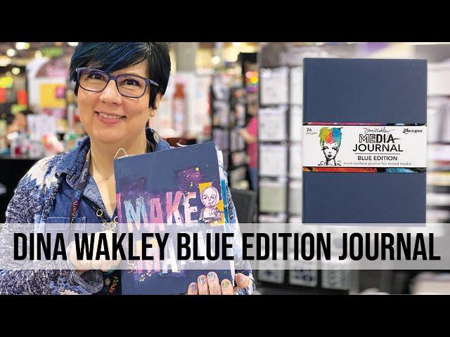 Dina Wakley MEdia Blue Edition Journal