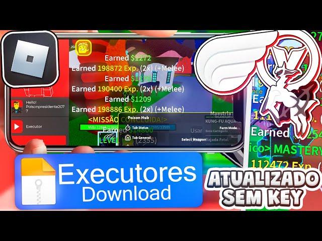 NOVO! EXECUTORES ARCEUS CODEX E VEGA X SEM KEY  e como Usar SCRIPT no Roblox (MOBILE/EMULADOR)