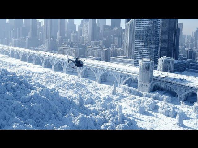 China on high alert! Highways frozen, market roof collapses, thousands of cars trapped in snowstorm