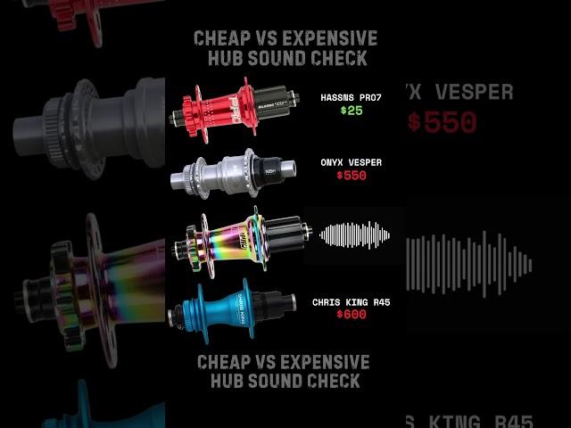 Cheap $25 VS Expensive $600 MTB Hub Sound - Chris King R45, Hasnns Pro7, Onyx Vesper, Koozer XM490