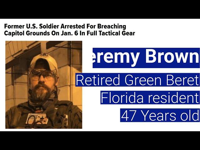 US Capitol Arrests: Jeremy Brown