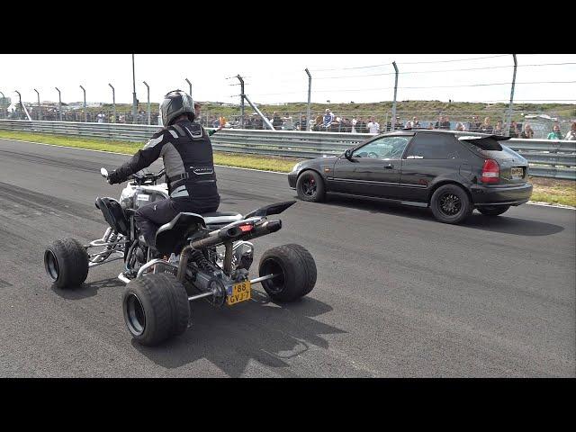 Yamaha Raptor 700 RT Paoletti Racing vs Honda Civic Sneaky Tuning