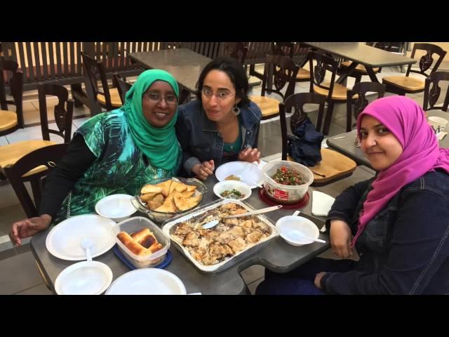 Lunch in Kildonan place with friends Indira Amani and Rasha.