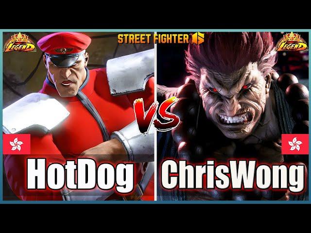 Street Fighter 6  HotDog29 (M Bison)  Vs  ChrisWong (AKUMA) Best Room MatchFightingGameWorldX