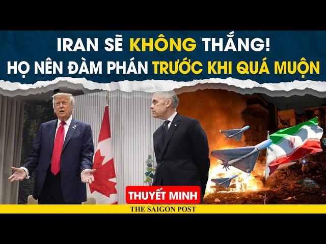 Thuyết minh: TT. Trump cảnh báo nóng: “Iran nên đàm phán ngay lập tức trước khi quá muộn”