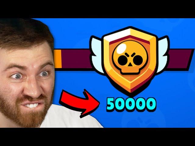 Pushing to 50,000 Trophies to beat Brawl Stars | DAY 2