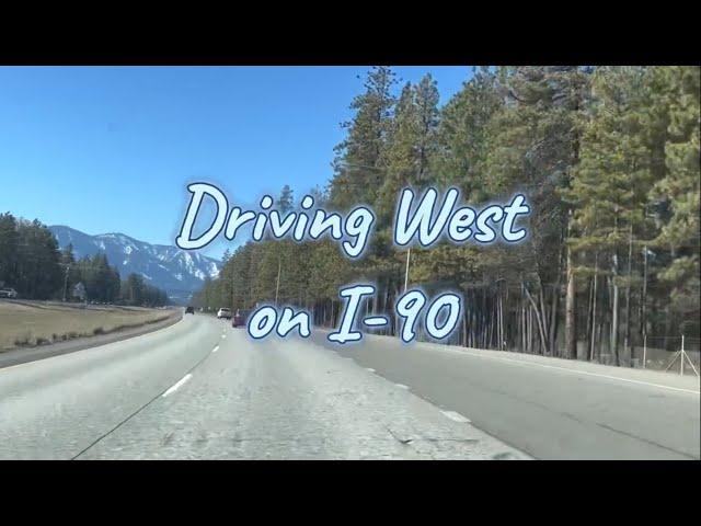 Driving West on I-90 in Washington State | March 2025