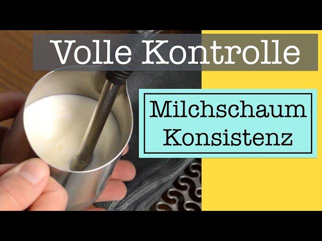 Volle Milchschaum-Kontrolle - egal ob für Latte Art, klassischen Cappuccino oder Latte Macchiato